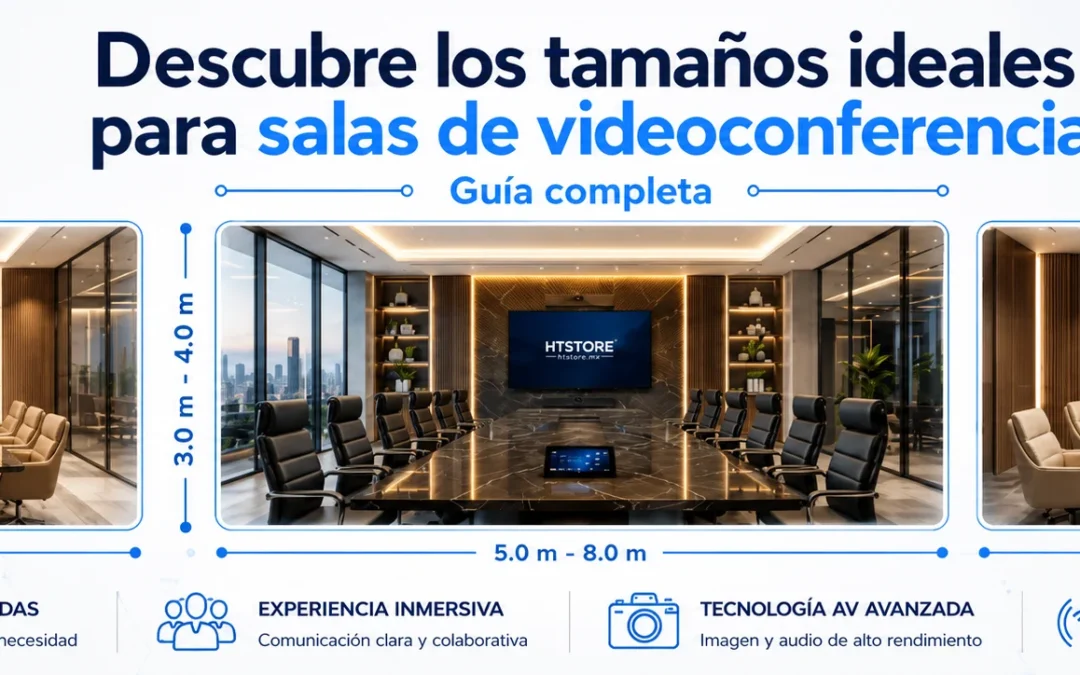 Descubre los tamaños ideales para salas de videoconferencia: Guía completa
